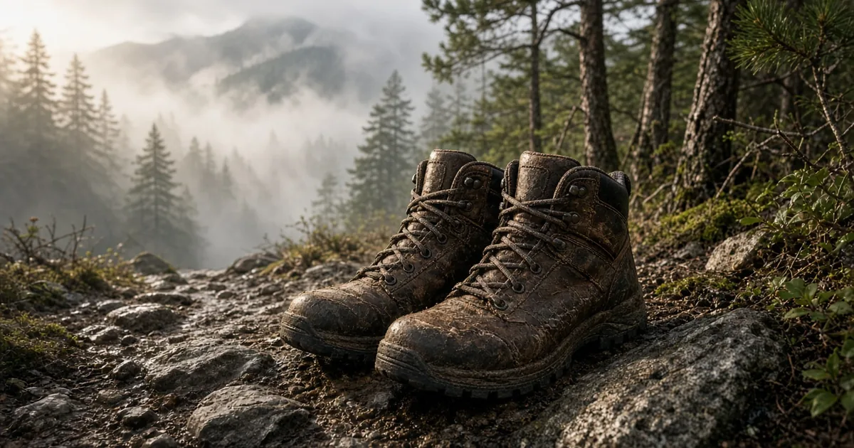 Ghete de trekking pe o potecă de munte, ghid de alegere după gleznă și talpă