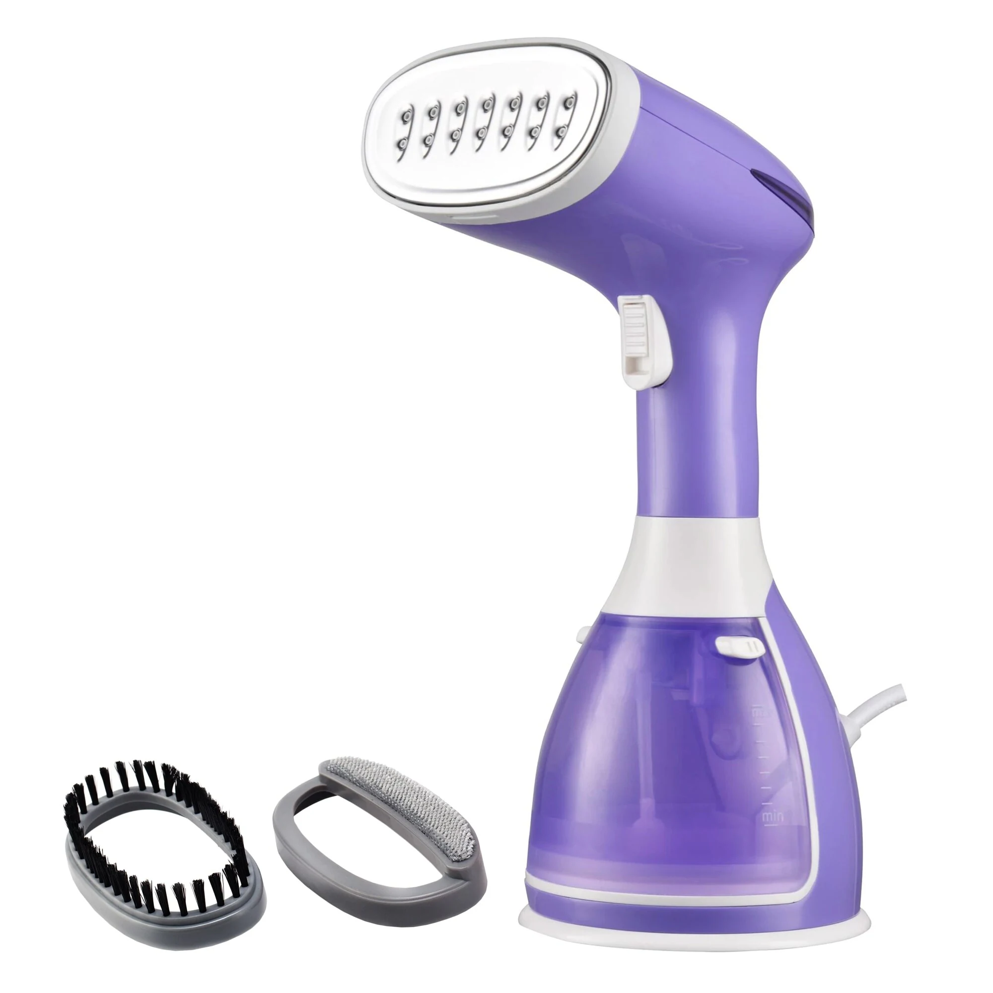 Aparat de calcat vertical cu abur Daewoo DGS1500P, 1500 W, 280 ml, abur 60 gr/min, alb/mov