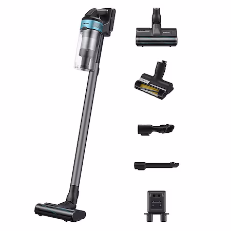Aspirator vertical Samsung Jet75E Pet VS20B75AGR1/GE, 21.6V, 550W consum energie, Digital Inverter, Filtrare…