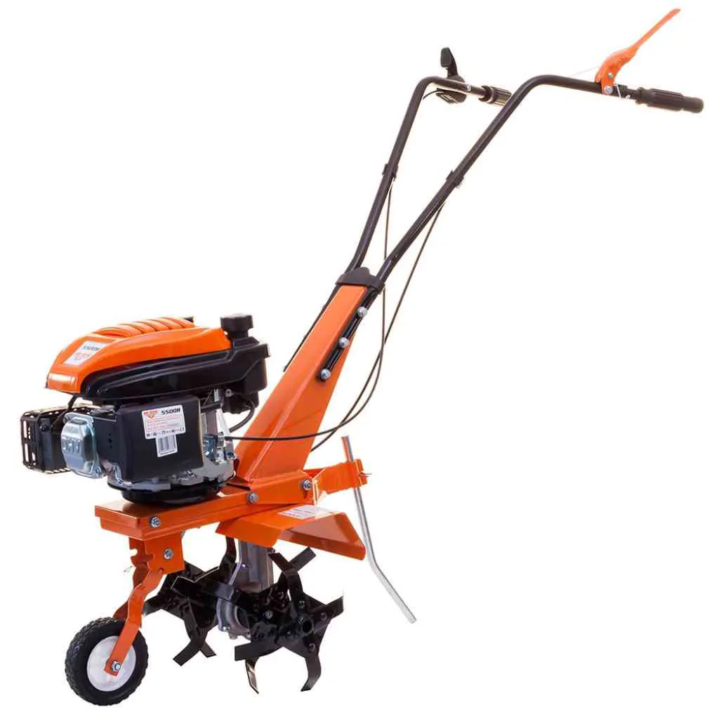 Motosapa pe benzina Ruris 5500RS, putere 4 CP, 161 CC, 4 timpi, 36 cm latime lucru, 26 cm adancime lucru, contine:…