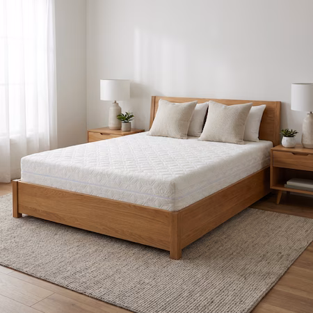 Saltea Ortopedica, SleepLine BioGreen Memory, 160x200x20cm, Ioni de Argint, 7 Zone de Confort, Husa detasabila si…