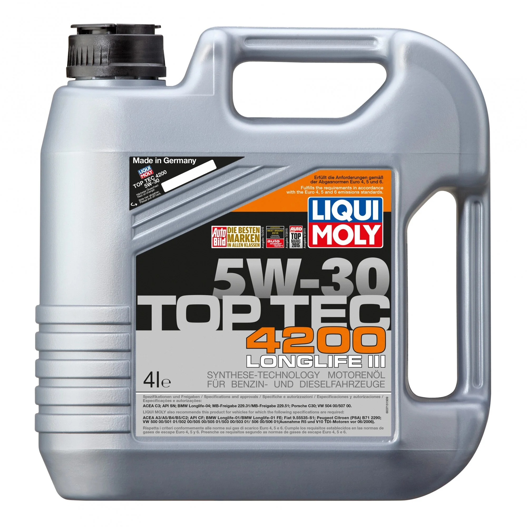 Ulei de motor Liqui Moly Top Tec 4200 5W-30, 4L